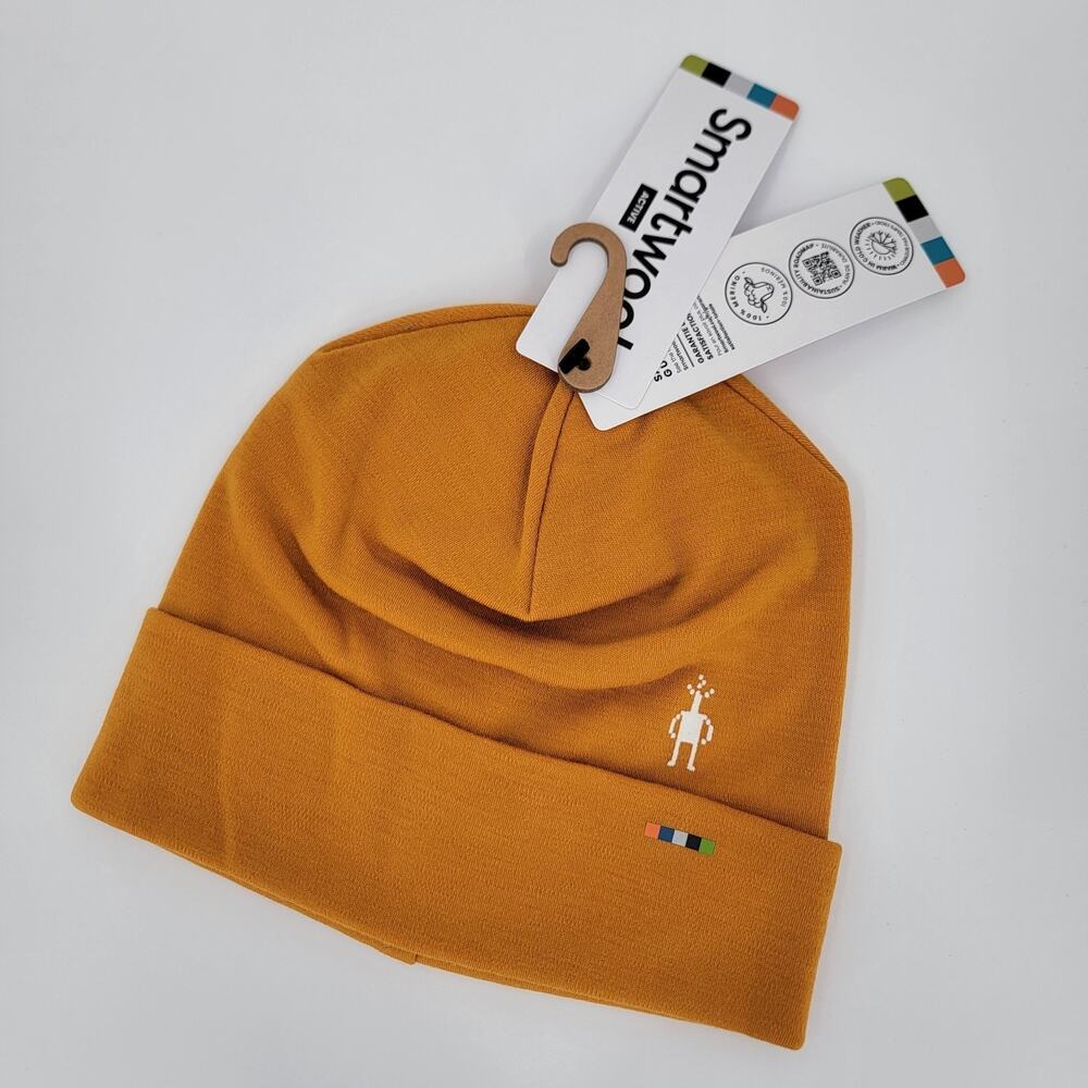 Smartwool Beanie Merino Wool Thermal Reversible Cuffed Yellow Autumn Sun O/S